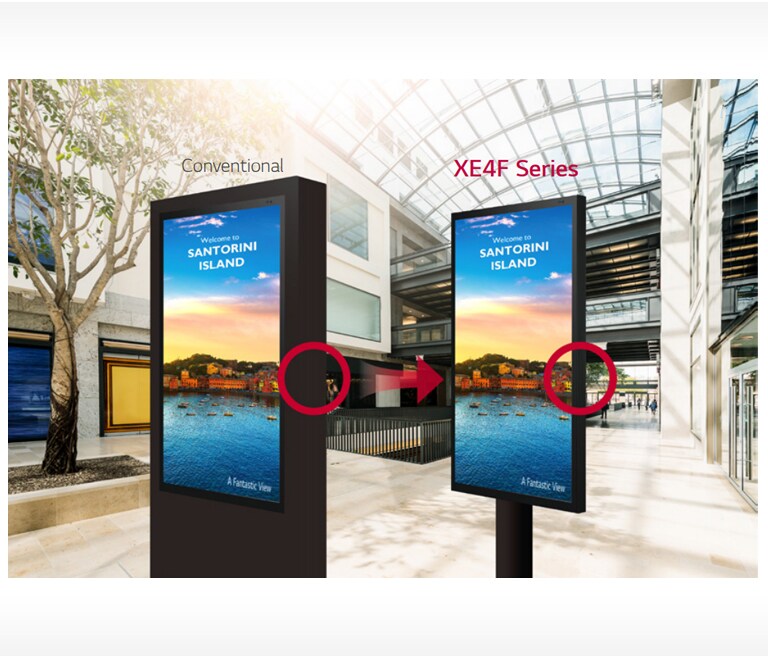 H.Y　LGデュアルスクリーン 55XS4P | Window Facing | High Brightness | Digital Signage